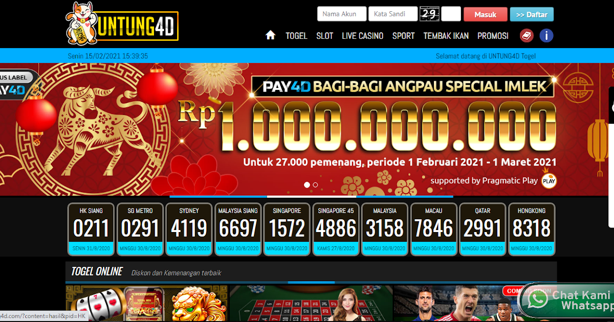 Keluaran Baru Bandar Togel Online Untung4d Agen Situs Slot Online Terbaik Dan Terpercaya Kumpulan Agen Resmi Situs Togel Terbaik Terupdate Di Indonesia 2020