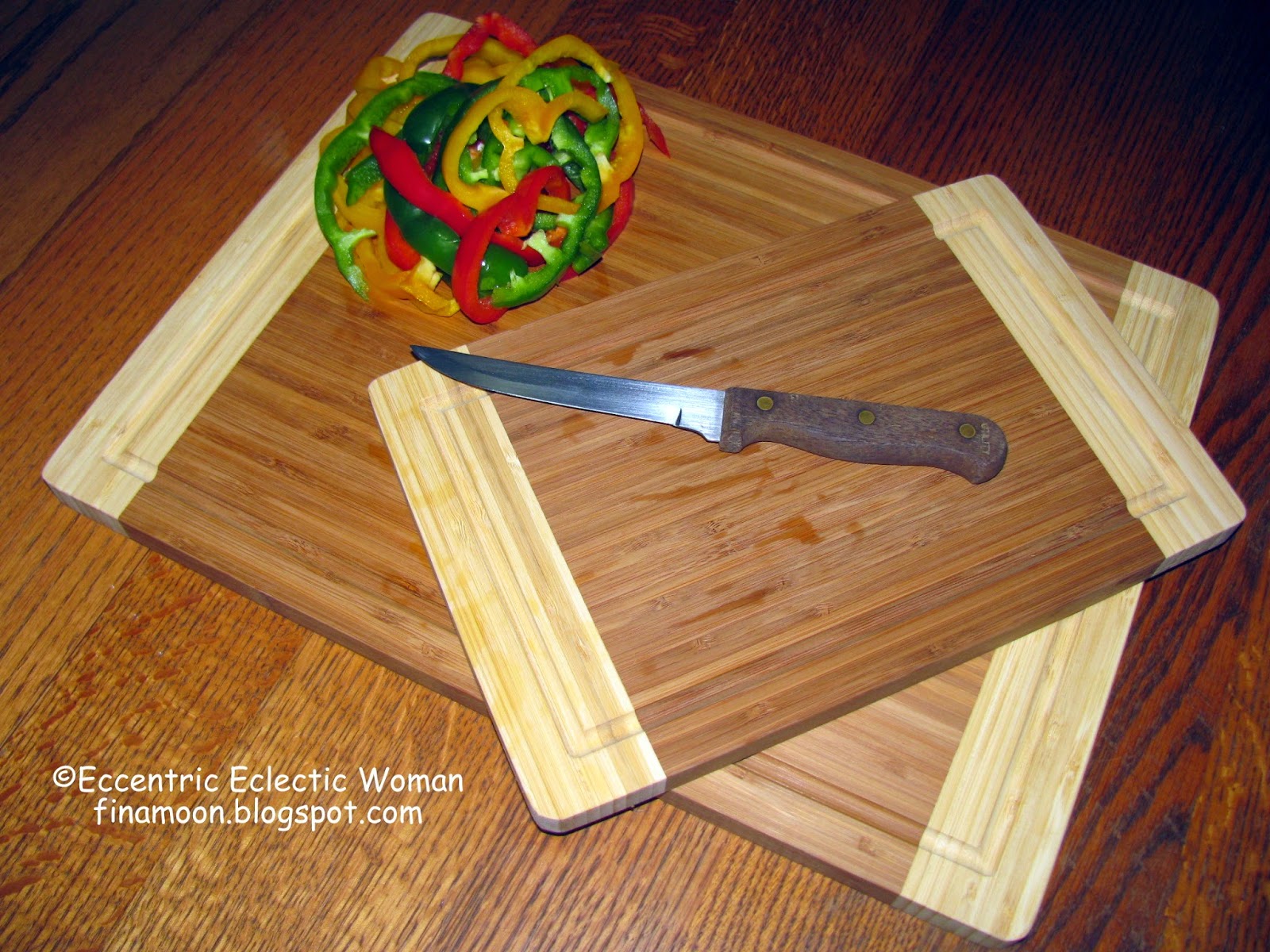 Eccentric Eclectic Woman Kitchenware Plus Extra Large Bamboo Cutting