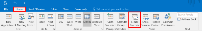 Outlookカレンダーを共有する1