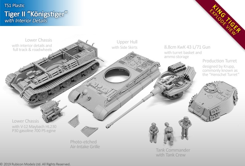 Tabletop Fix: Rubicon Models - New King Tiger Previews
