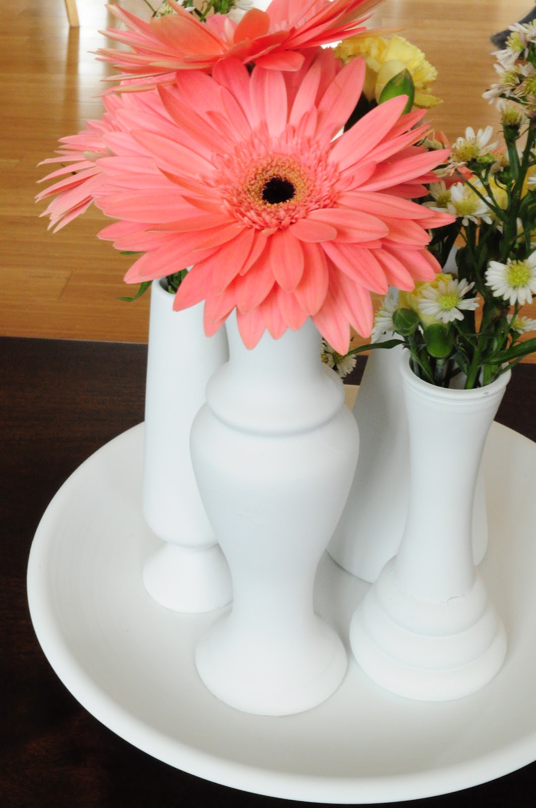 H is for Handmade Multiple Vase Centerpiece Tutorial