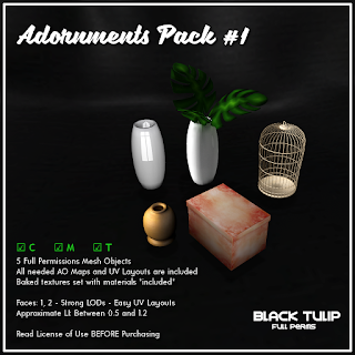 [Black Tulip] Mesh - Adornments Pack #1