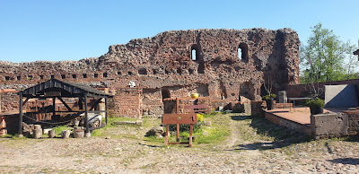 Ruiny zamek Krzyżacki w Toruniuu