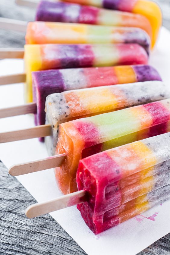 Rainbow Popsicles variousfoods