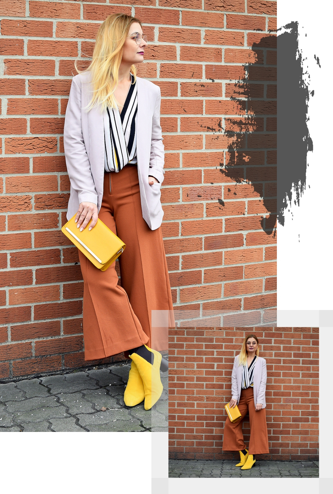 Farbige Accessoires Gelb Als Kontrastfarbe Outfit Die