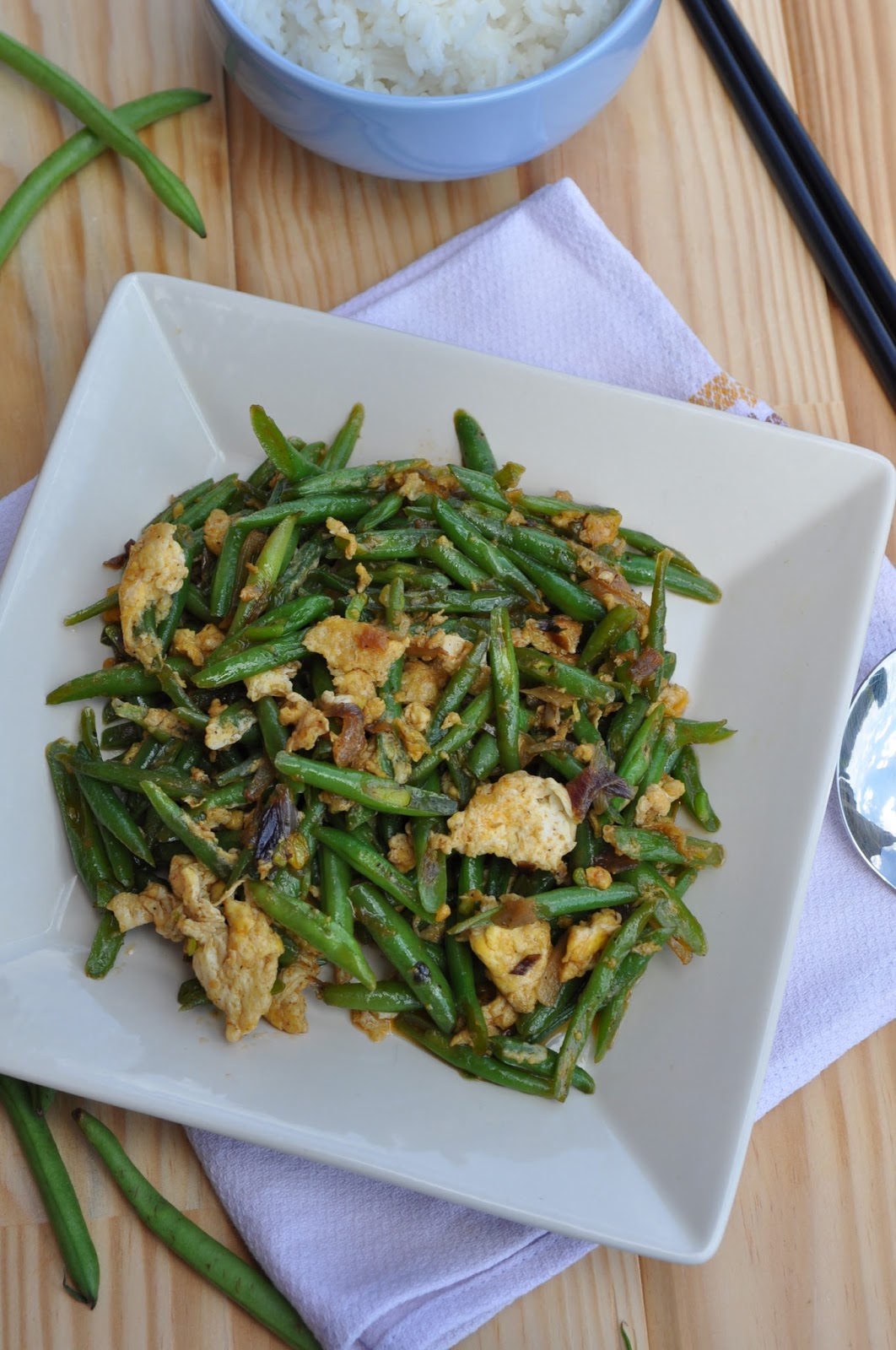 NJ Asiatique Cuisine Malay Style StirFried French Beans