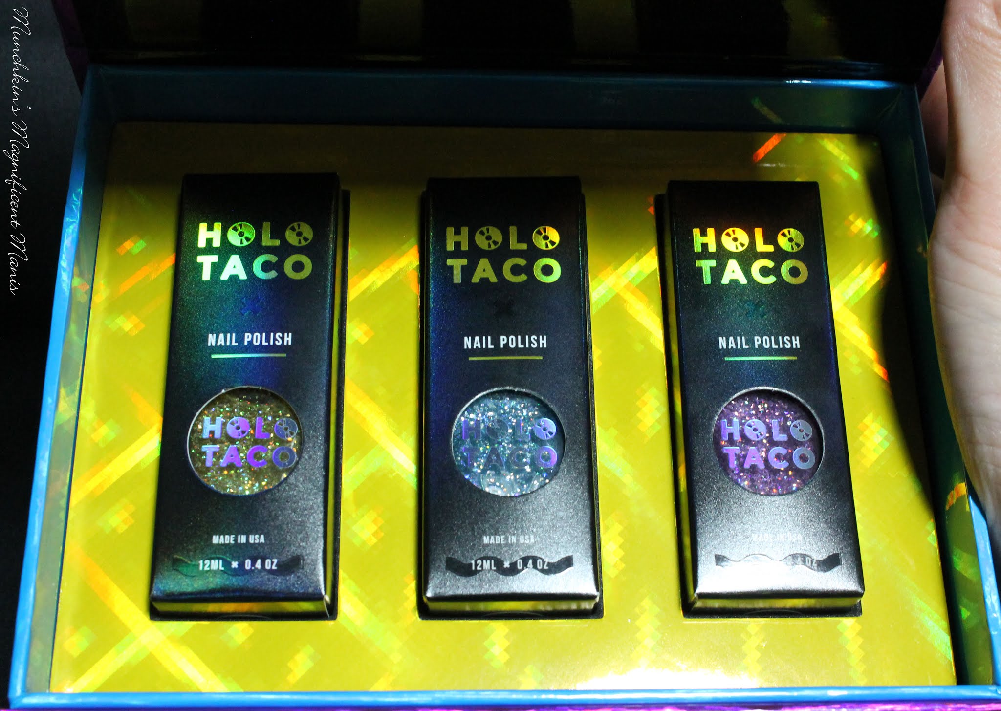 Munchkin’s Magnificent Manis Holo Taco 1st Anniversary Collection