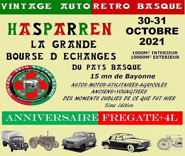 Vintage auto rétro Basque Hasparren