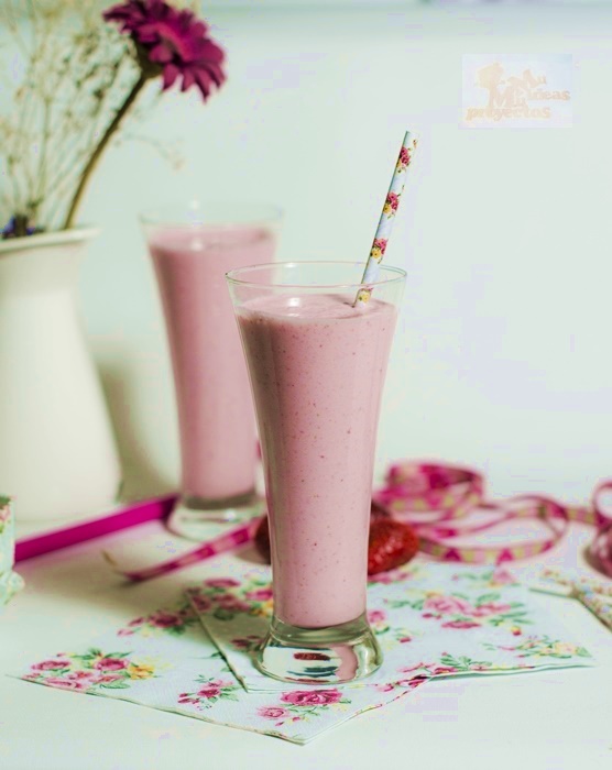 batido de fresas mil ideas mil proyectos