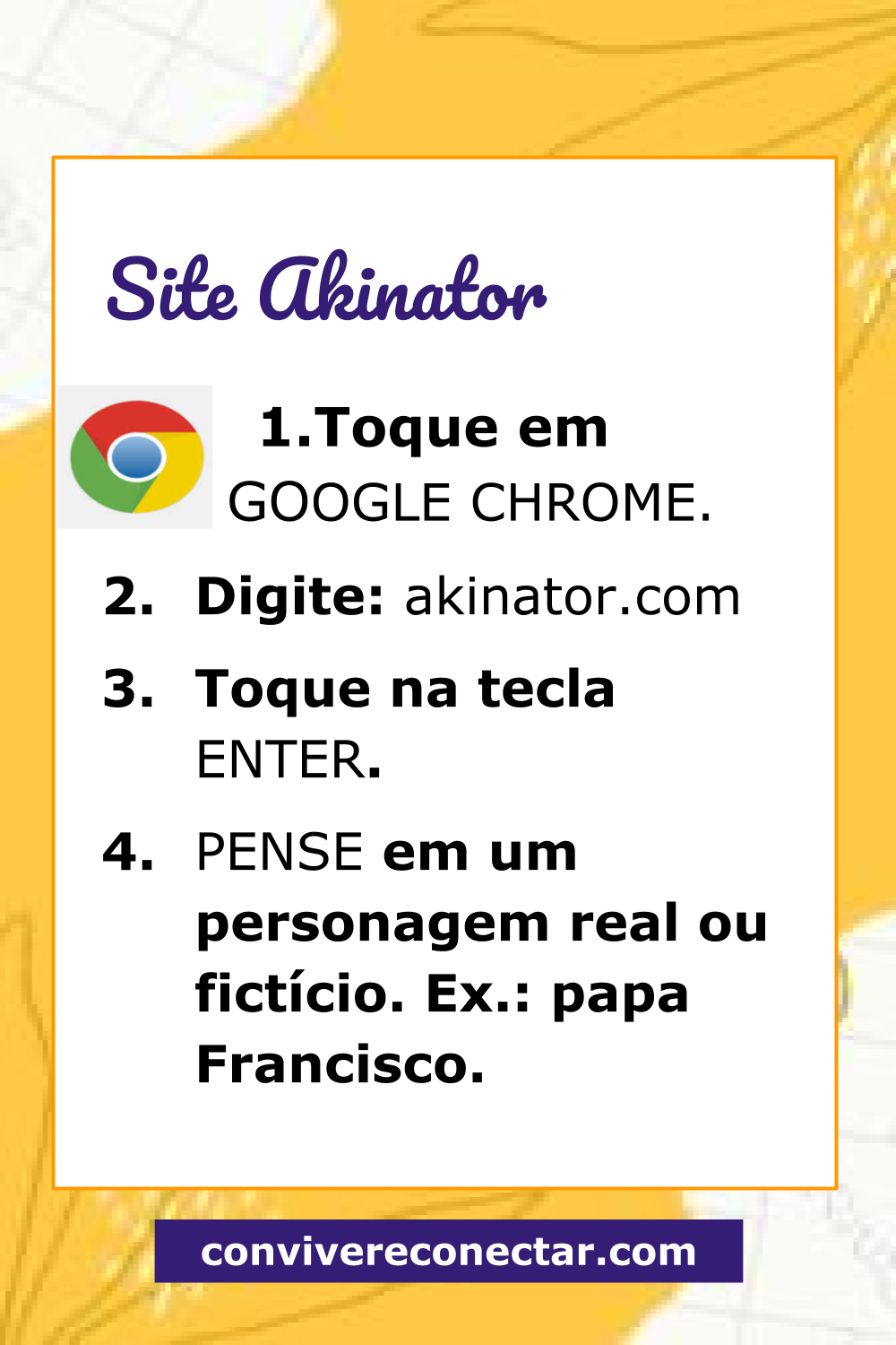 Conviver e Conectar - Inclusão e Alfabetização Digital: O JOGO DO GÊNIO:  Akinator