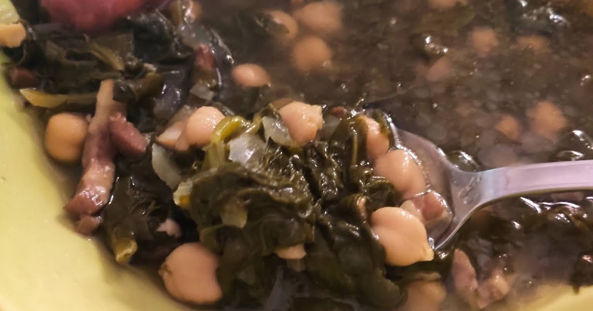 La cocina de Virtu Espinacas con garbanzo olla lenta