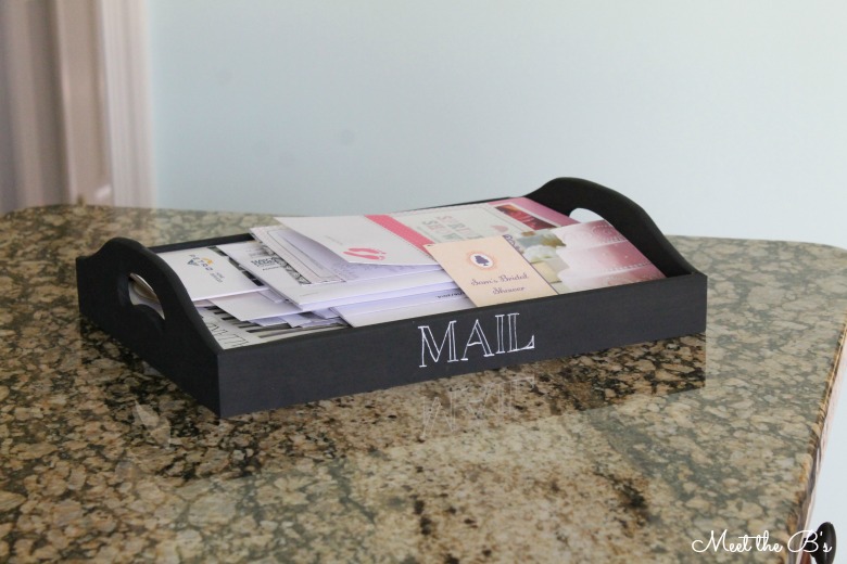 DIY Painted Mail Tray | Meet the B's