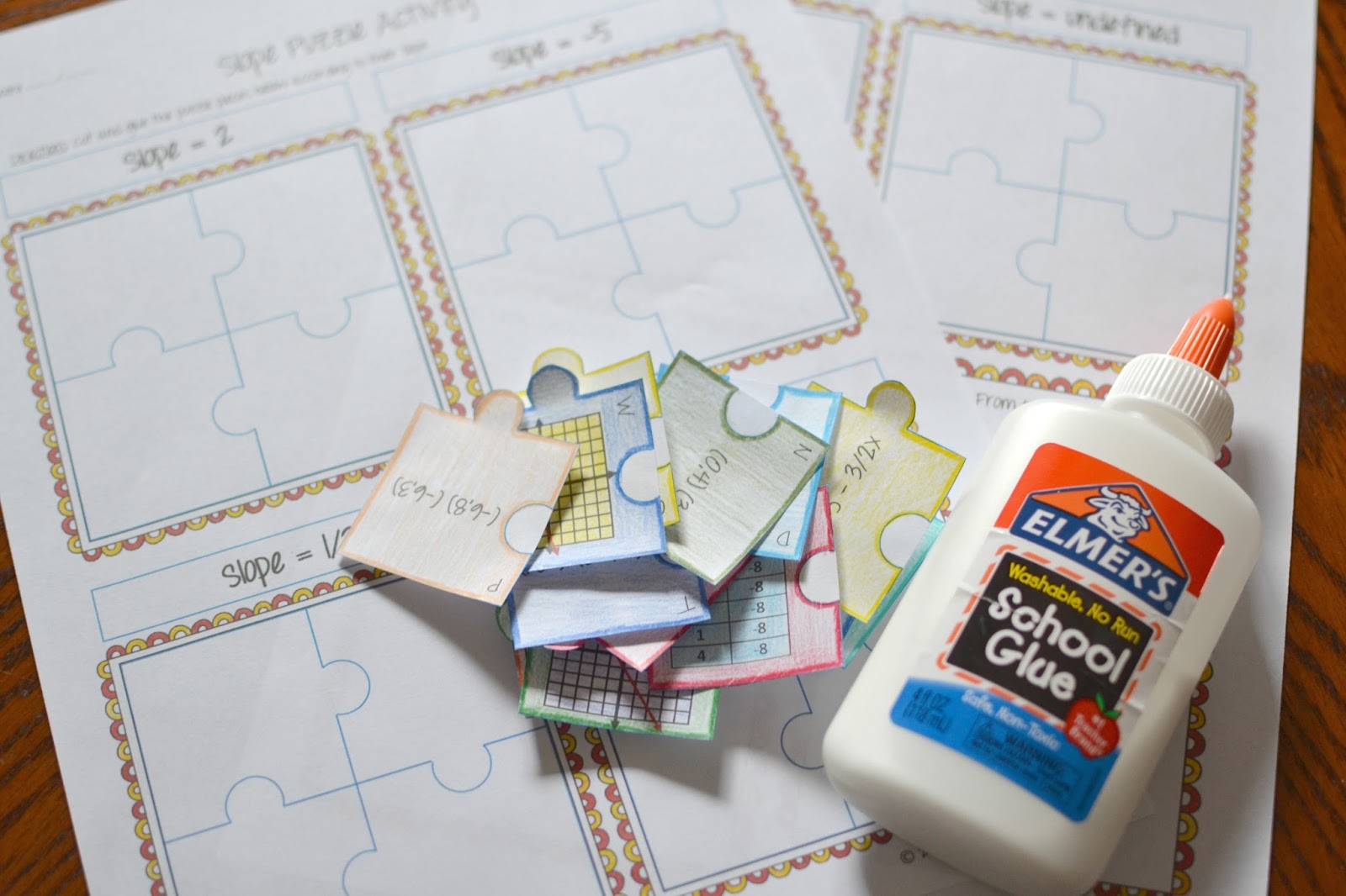 Math In Demand Slope Puzzle Activity Math In Demand Slope Puzzle Activity