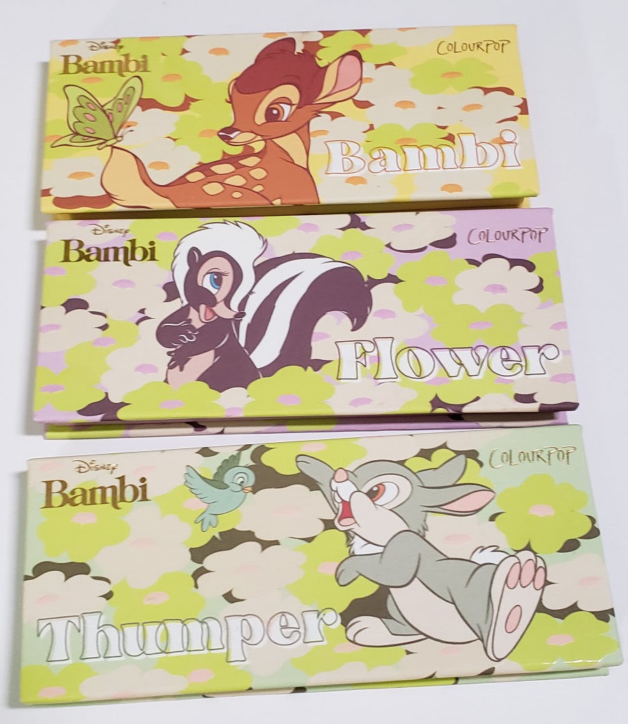 She Puts Her Makeup On Colourpop Bambi Flower And Thumper Eyeshadow Palettes