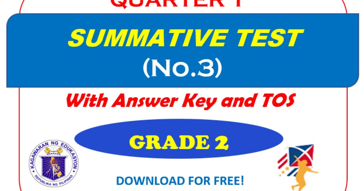 Grade 1 Quarter 3 Summative Test 3 Answer Key Tos Deped K 12