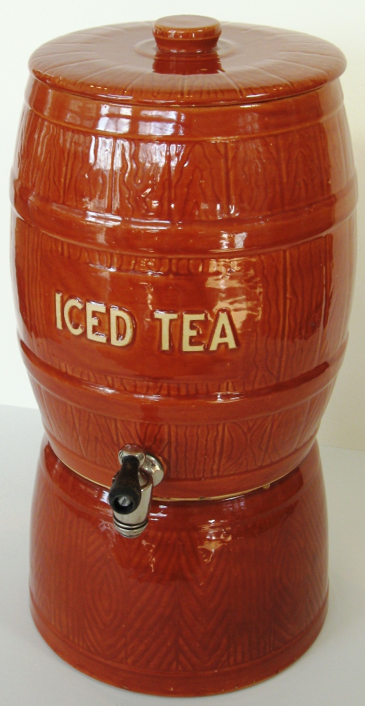 Watt Pottery Iced Tea Barrel Crock
