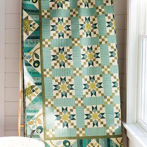 Quilt Today: Sage & Sea Glass – Star Chain Quilt