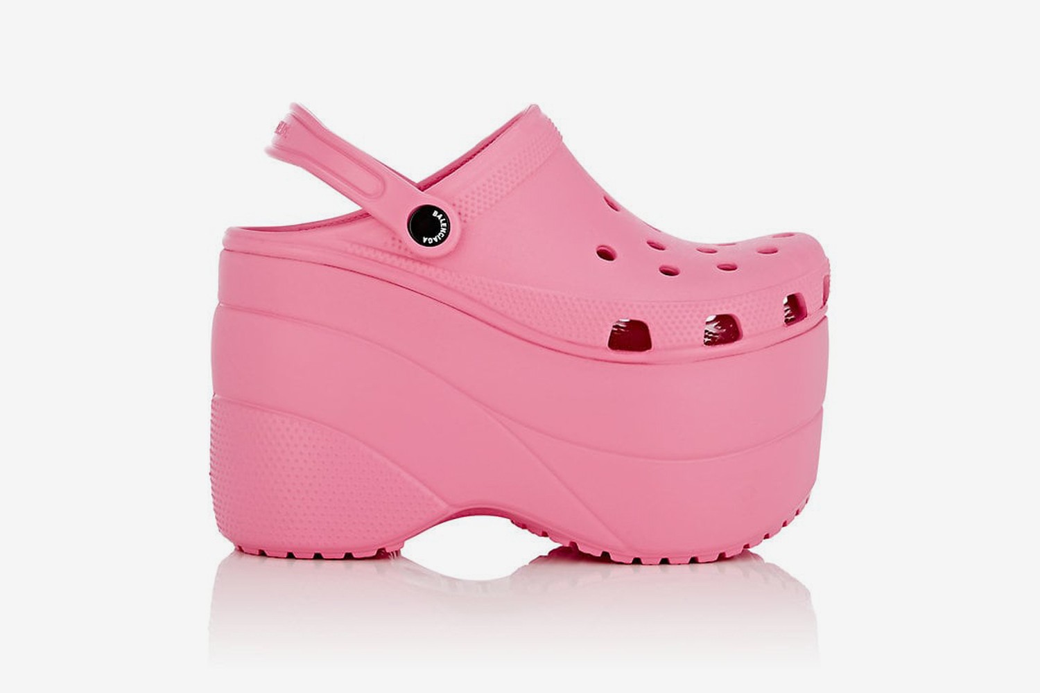 balenciaga heeled crocs