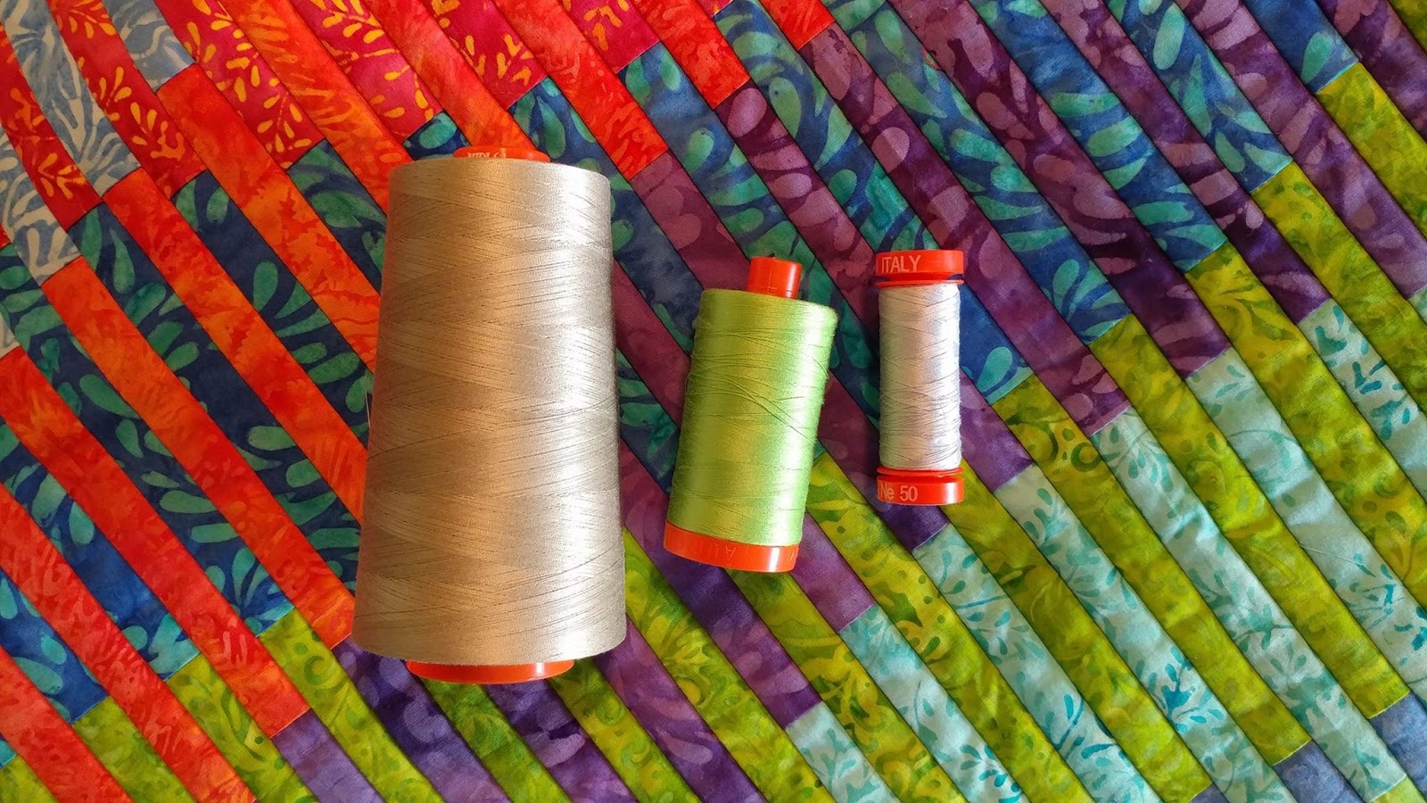 Slice of Pi Quilts Batiks Go Modern