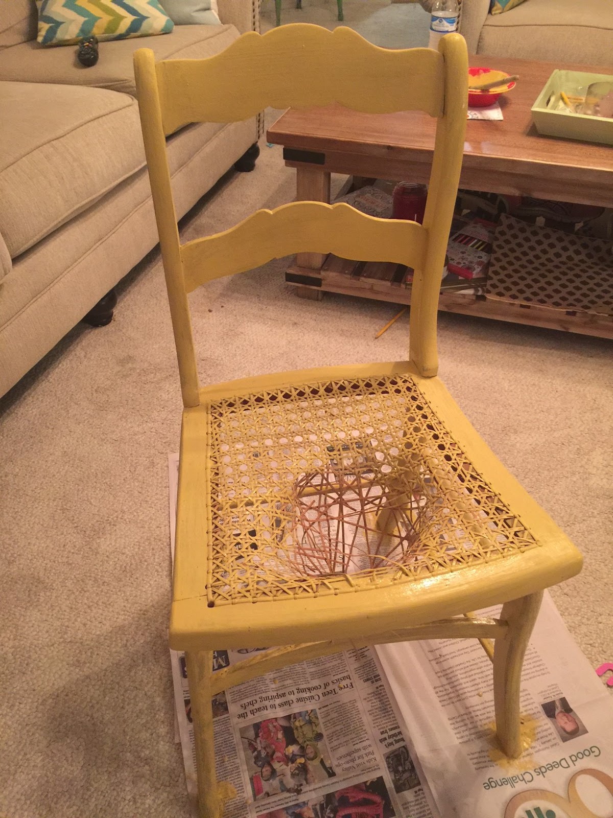 Distress Yourself Out! How to Reuse That "Broken" Chair!
