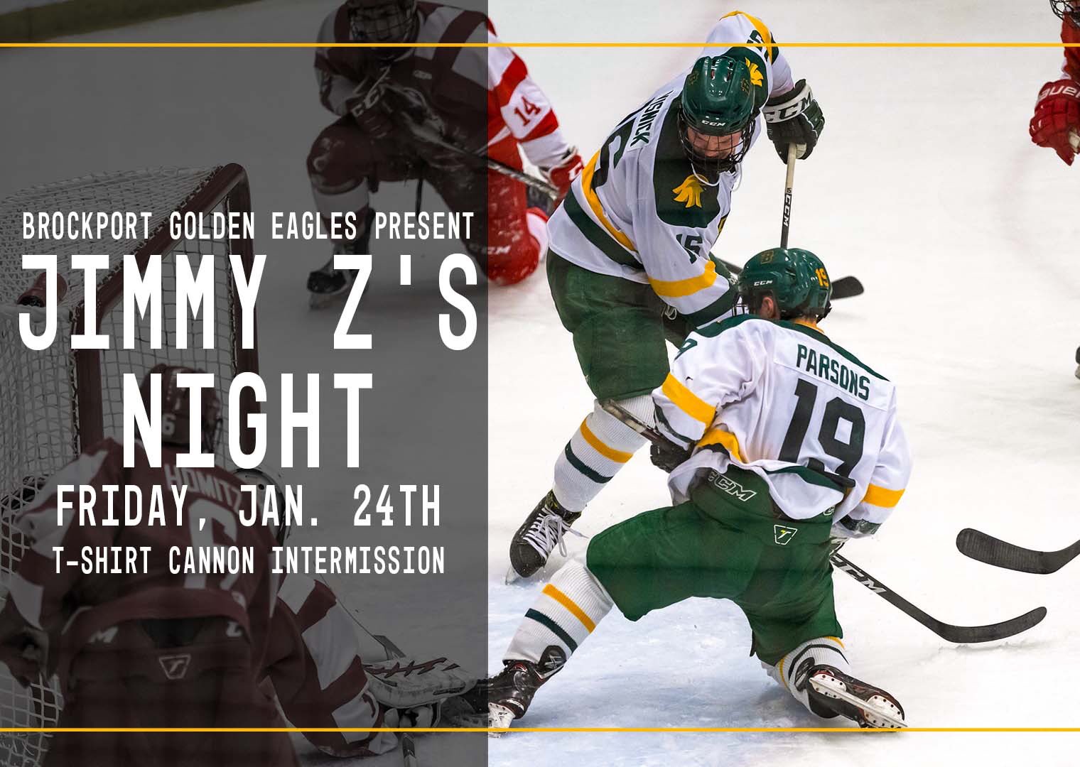 BROCKPORT STATE ICE HOCKEY Jimmy Z's night