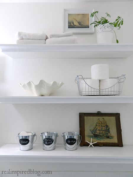 Styling Bathroom Shelves in 15 Minutes and Settling for Done, not Perfect.