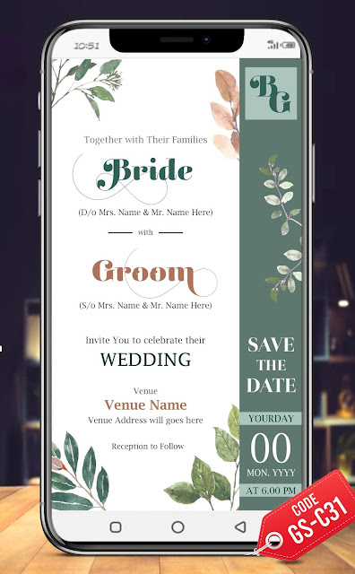 wedding invitation card for whatsapp