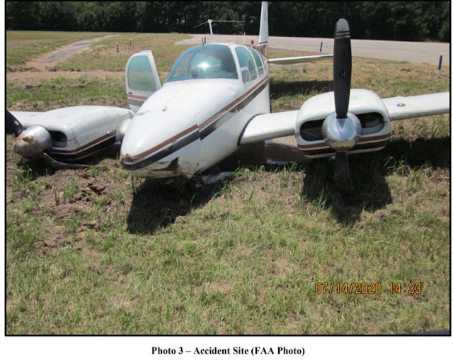 Kathryn's Report Loss of Control on Ground Beech 9555, N1332Z