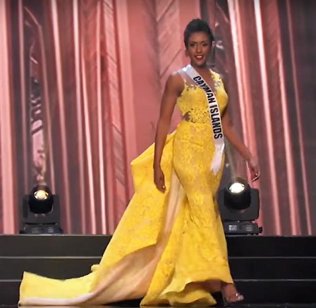 Đầm dạ hội của Lệ Hằng được đánh giá top đẹp nhất Miss Universe 2016 Cayman_Is