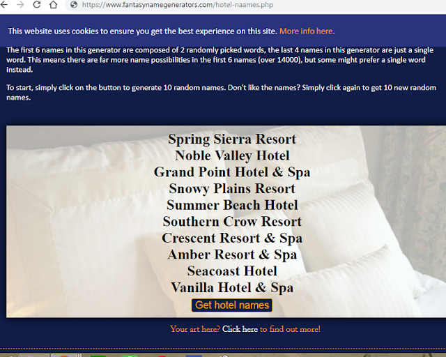 Valai Hotel Name Ideas Cool Creative hotel name ideas!!