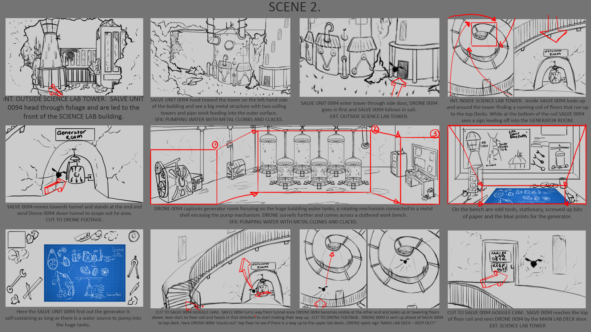 Premise: Script, Storyboards and Animatic.