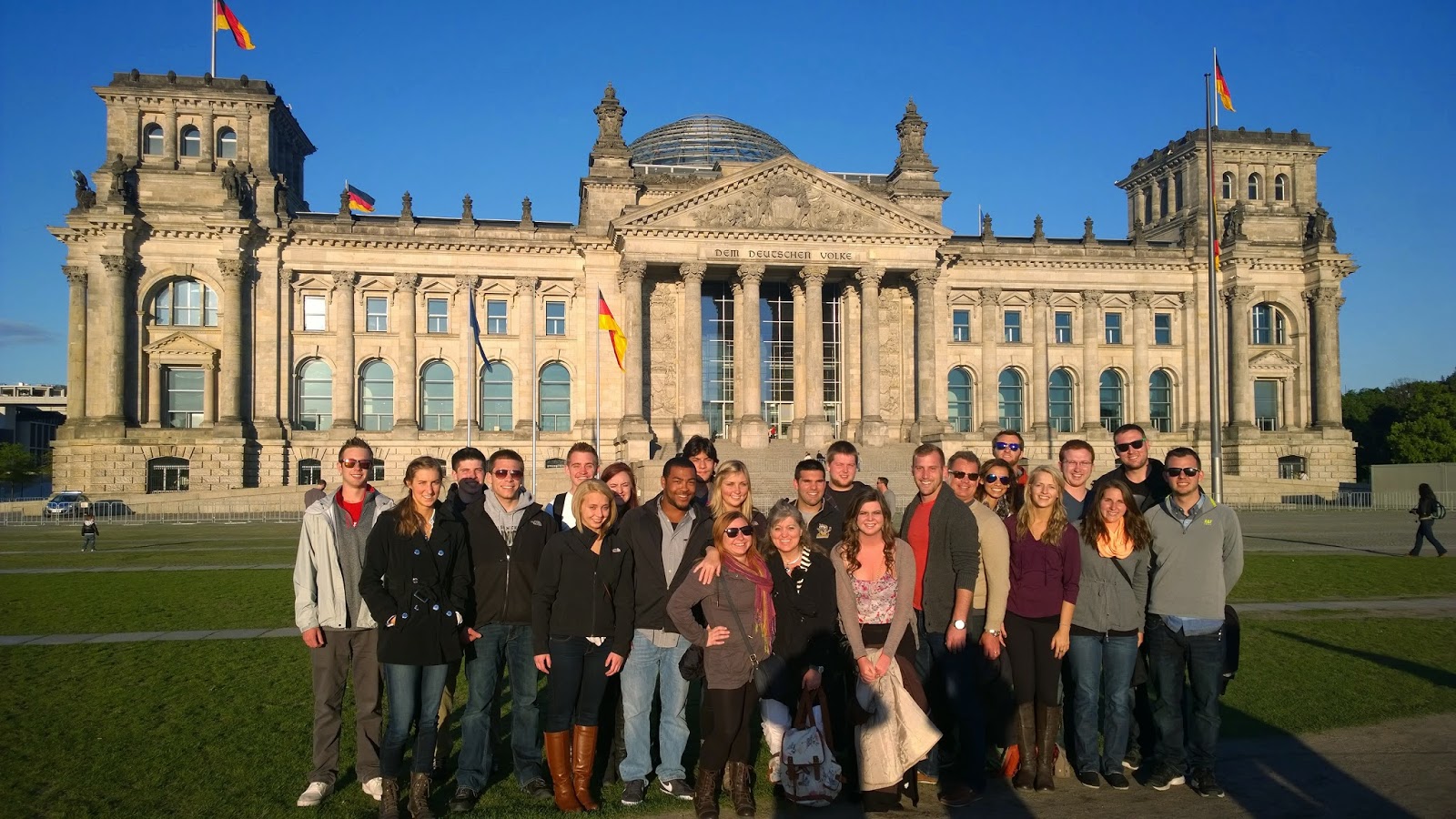 The Group outside the Reichtag. 