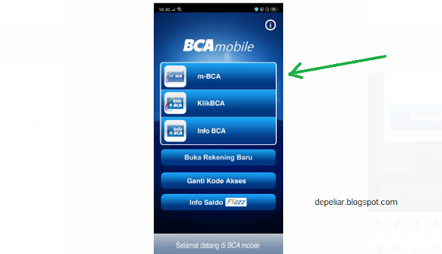 mbanking BCA -  isi Transfer Pulsa Telkomsel