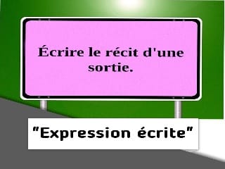 ecrire le recit d'une sortie