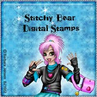 Stitchy Bear Digital Stamps