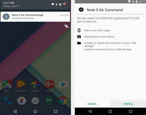حمل هذا التطبيق لتحصل على ميزة " 'Air Command " الموجودة في هاتف Galaxy Note5 Untitled-1