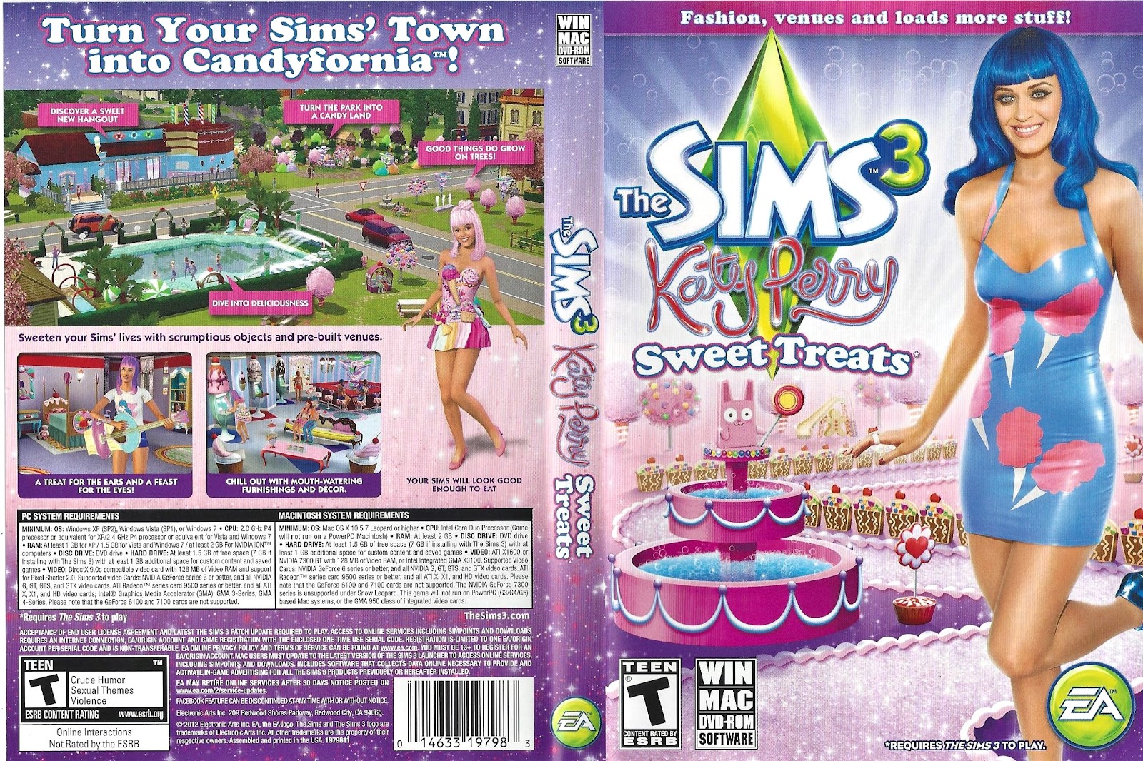 løfte Arkæologi Institut Game Cover: The Sims 3: Katy Perry