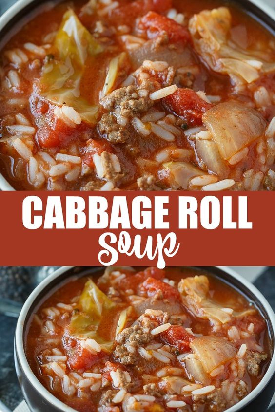 Cabbage Roll Soup Healthy Diet Dessert
