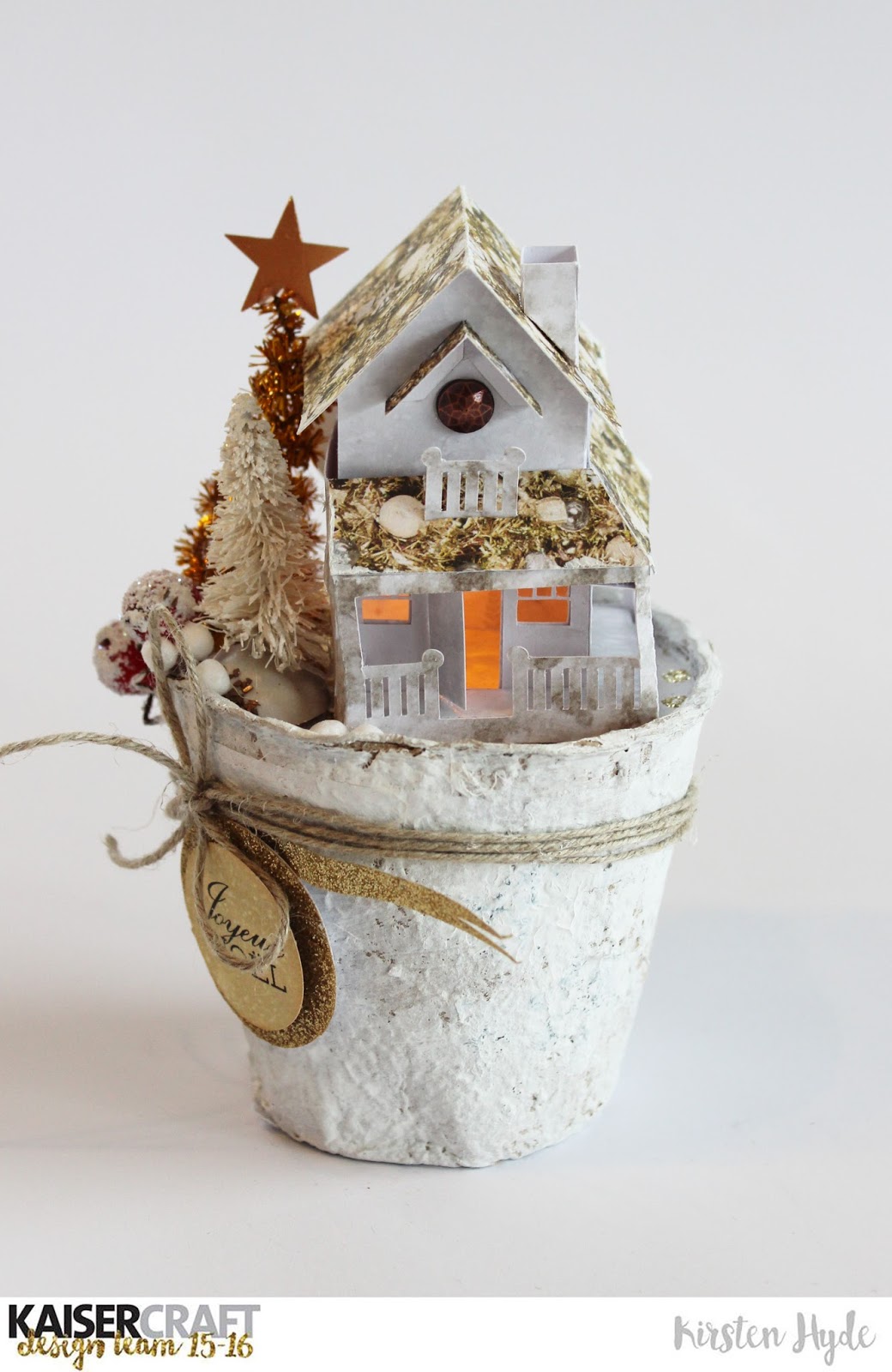 My Craft and Garden Tales Peat Pot Christmas Scene