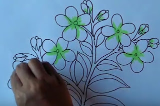 Cara Menggambar Bunga Melati - gihowahe.blogspot.com