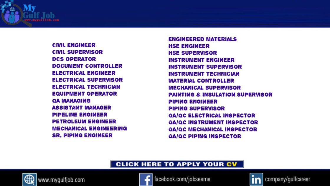 Electrical, Mechanical, Instrument, HSE, PIPING, Technician, Supervisor