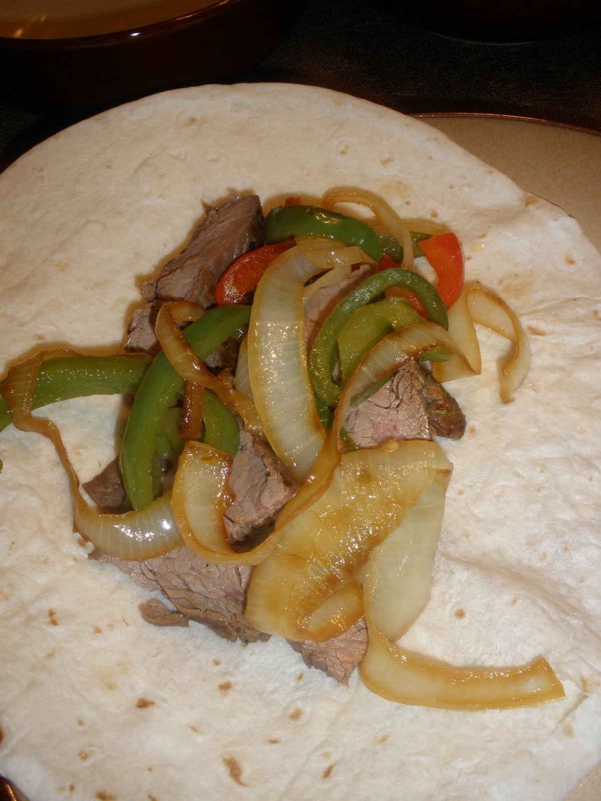 Danielle's Cookbook Teriyaki Steak Fajitas
