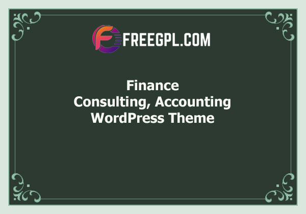 Finance – Consulting, Accounting WordPress Theme Free Download