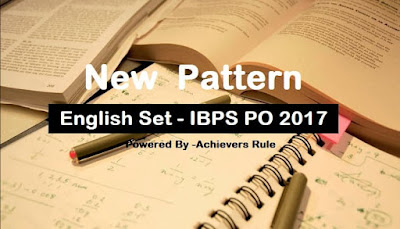 New Pattern English For IBPS PO Exams New Pattern English For IBPS PO Exams