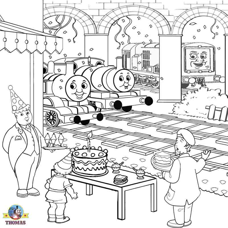 Happy Birthday Thomas The Train Coloring Pages Happy Birthday Thomas The Train Coloring Pages