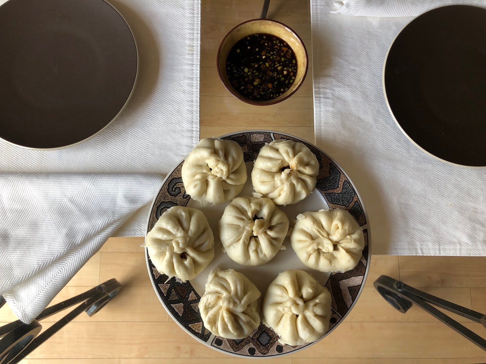 Steamed vegetable buns
