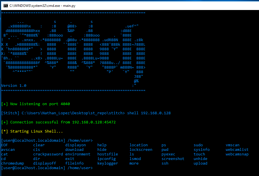 Stitch: un RAT multiplataforma escrito en Python – www.hackeruna.com