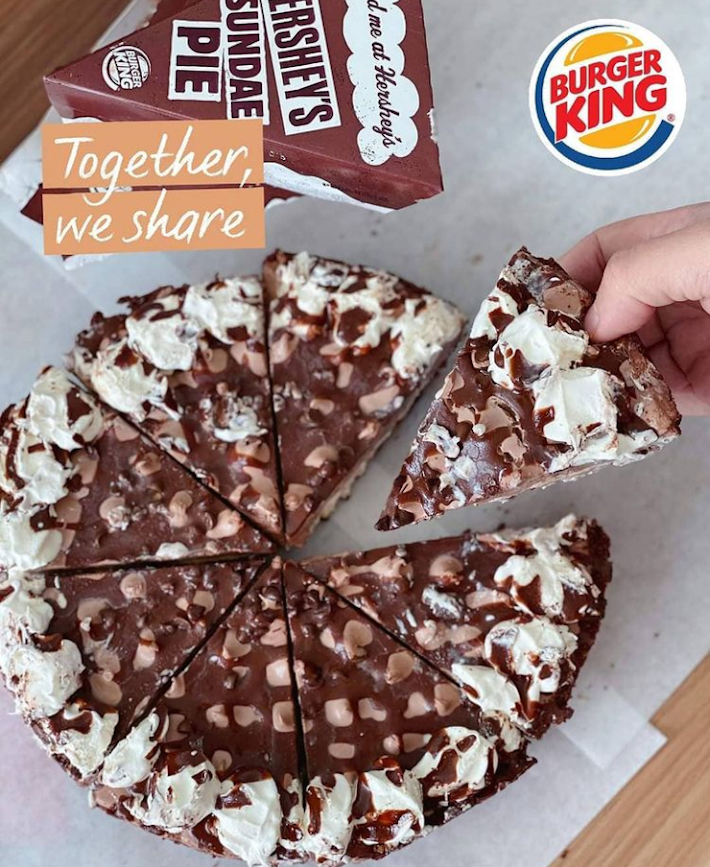 (Eat to Live) or (Live to Eat) Burger King Hersheys IC Pie