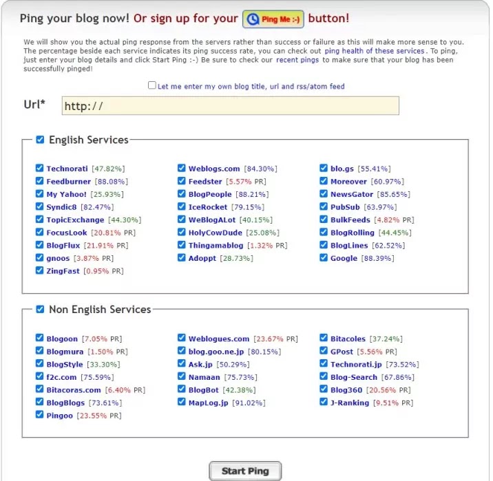 ping website