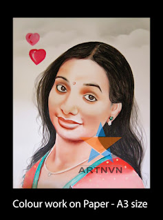 Top Best Professional Colour Pencil Pastel Water Colour Portrait Painting Artist in Hyderabad Telangana INDIA